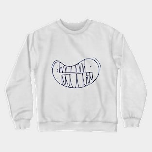 Hand-drawn mouth design Crewneck Sweatshirt